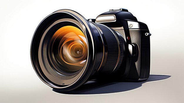 Digital Painting of Camera with Wide Prime Lens