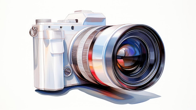 Digital Painting of Camera with Wide Prime Lens