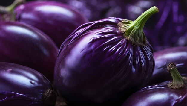 Digital painting of an eggplant