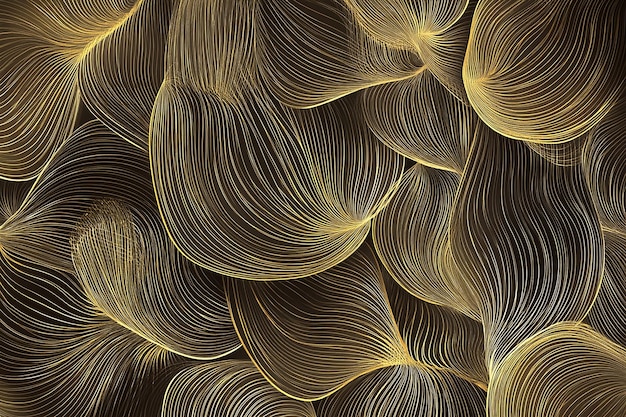 Photo a digital painting of a mushroom with a yellow background