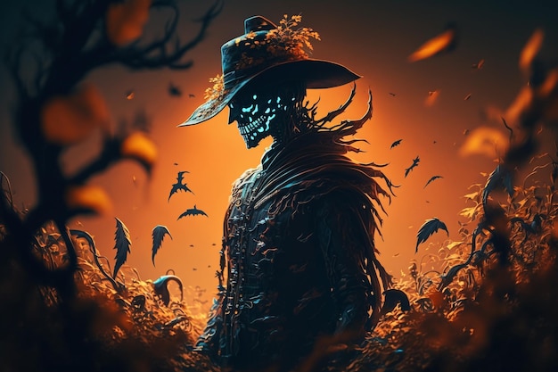 A digital painting of a person in a hat with the words'the witch's hat'on it