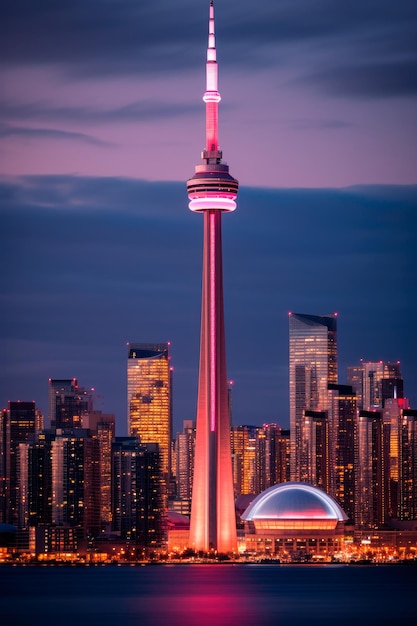 digital painting photo of buildings in Canada