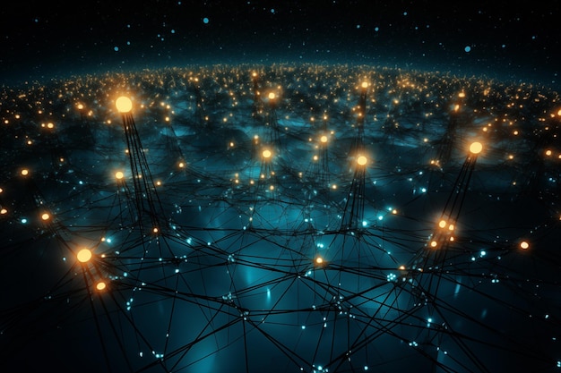 A digital representation of interconnected networks symbolizing the complexity of modern communicat