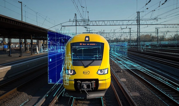 Photo a digital twin of a railway system showing realtime arrivals