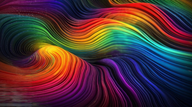 Digital wave wallpaper with generative ai