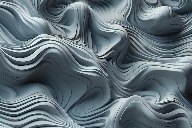 Digitally generated undulating surface created with Generative AI technology