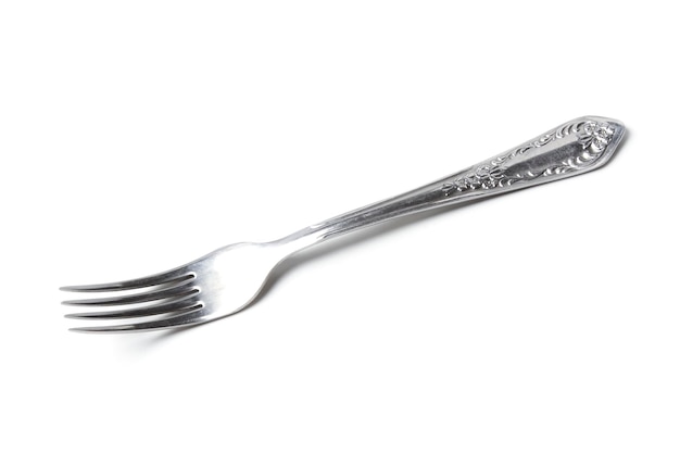 Dining fork isolated on white background