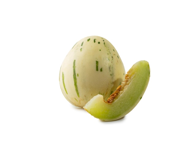 Dino melon on a white isolated background