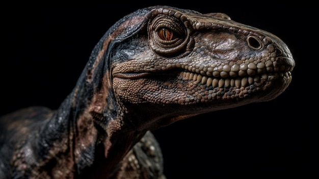 A dinosaur with a mouth open and a head that says'jurassic park'on it