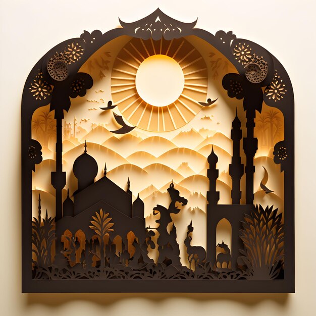 Diorama Ramadan Papercut