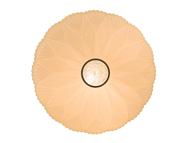 diploma ceiling lamp or wall lamps. Round lamp in the shape of flower, elegant. clipping path