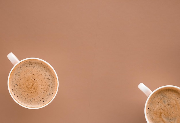 Photo directly above shot of coffee on table