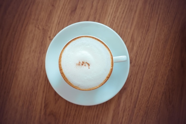 Photo directly above shot of coffee on table