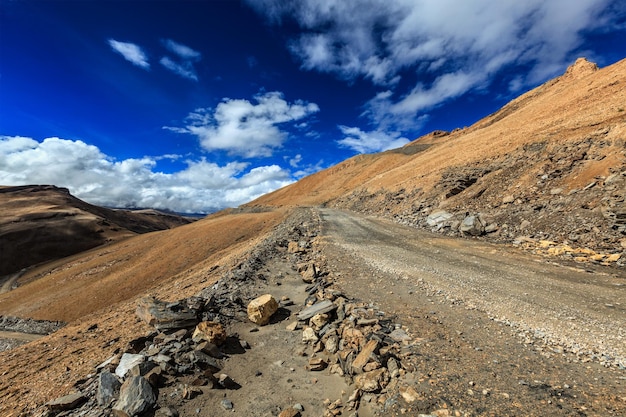 Dirt road in Himalayas