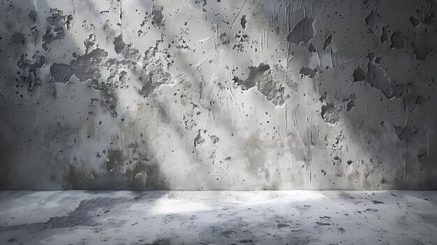 Dirty dark white cement wall and floor texture Generative AI