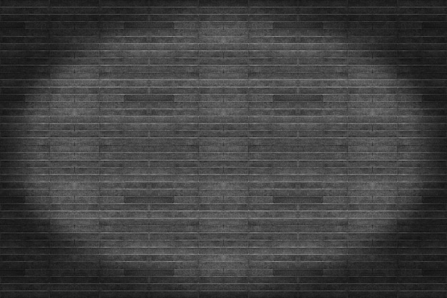 Dirty old black brick vintage interior design background.