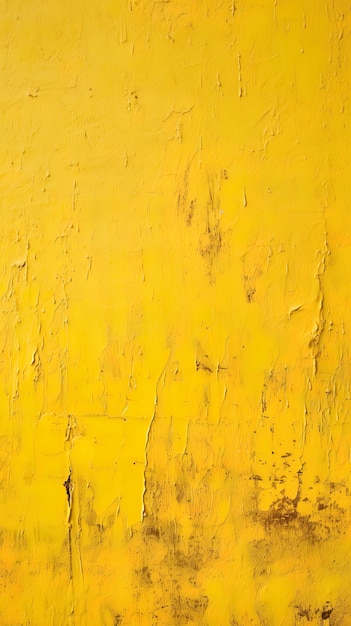 Dirty and weathered yellow concrete wall background texture