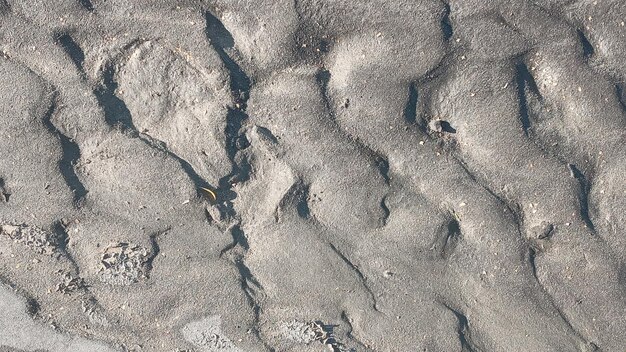 Dirty wet sand grunge horizontal shabby background closeup Blurry image of sand pattern Abstract nature background