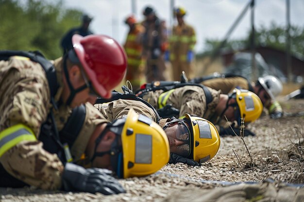 Photo disaster response training exercises ar generative ai