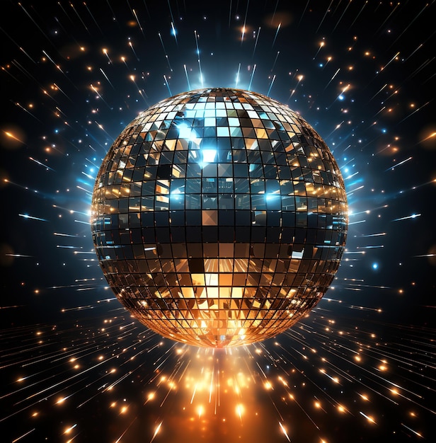 Disco ball background party dance floor