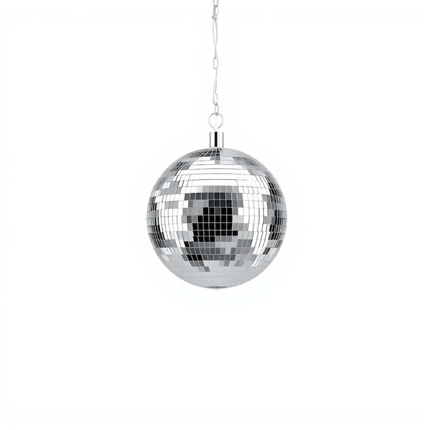 Disco Ball Illustration in white background