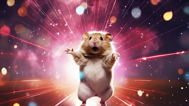 Photo disco hamster