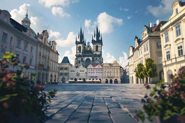 Discover the architectural splendor of Prague Czec generative ai