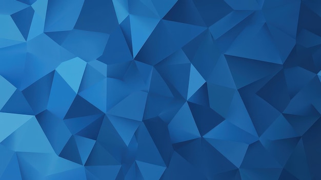 Photo discover a captivating blue abstract geometric design featuring sharp triangular shapes