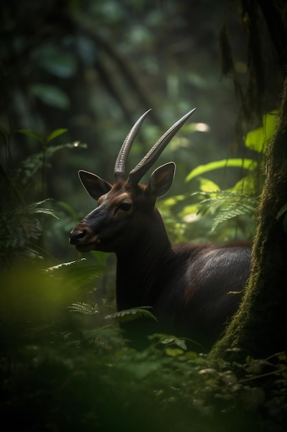 Discover the Enigmatic Saola Grazing in Annamite Foliage