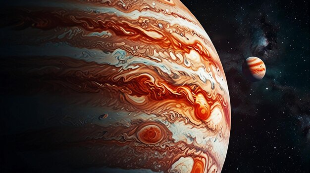 Photo discover jupiter the majestic gas giant of our solar system