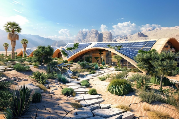 Discover the oasis of sustainability with a solar generative ai