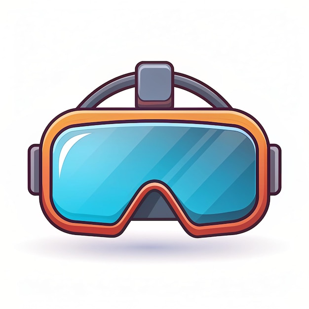 Discover our cartoon vector icon featuring virtual reality glasses perfect for technologythemed designs