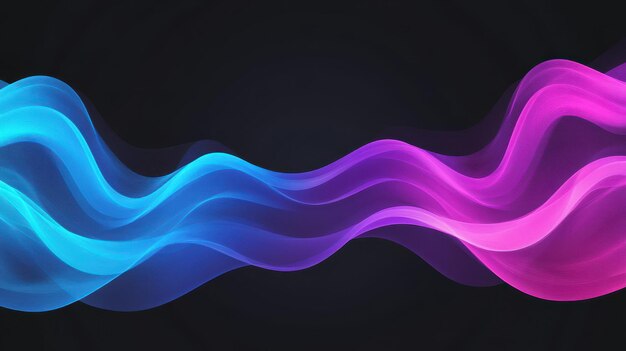 Photo discover a stunning abstract wave line in vibrant blue and pink hues perfect