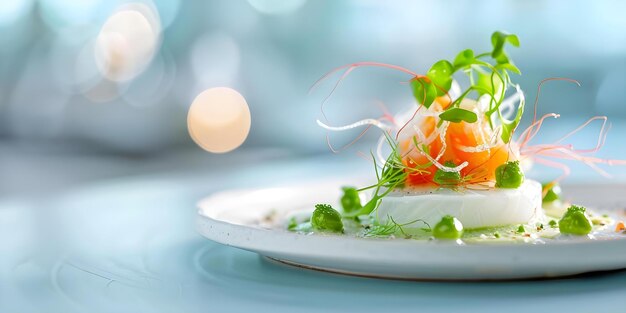 Photo discover visually stunning dishes blending science and culinary trends through molecular gastronomy artinspired creations concept molecular gastronomy food art culinary trends