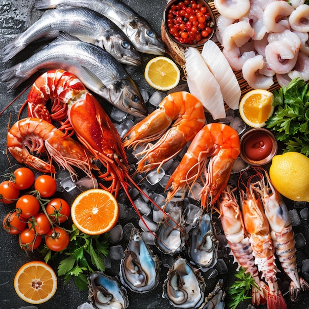 Discuss the nutritional differences between different types of seafood