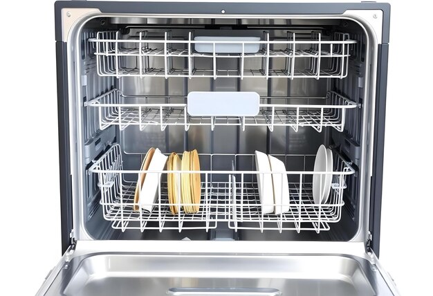 Photo a dishwasher with a bunch of bananas in it