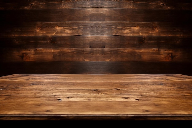 Display background hardwood top empty