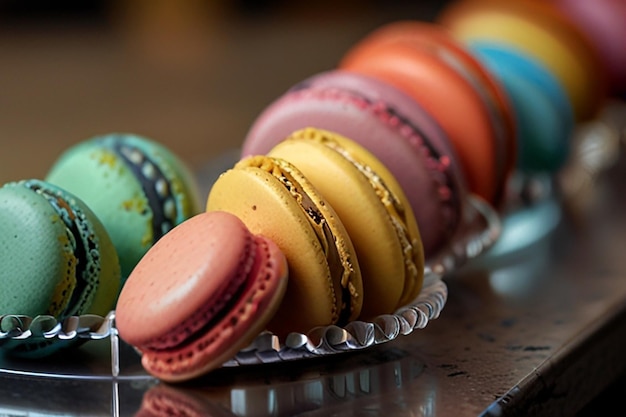 Photo a display of colorful crayons and balls on a table