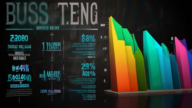 a display of colorful graphs with the word perm on it