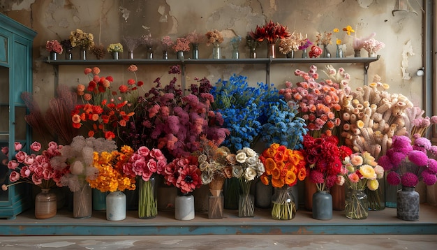 a display of flowers including one of the most expensive flowers