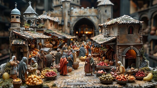 a display of fruits and vegetables in a market