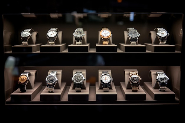 Display of Luxury Watches