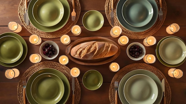 Photo a display of wine bottles and bowls with one that says  oatmeal