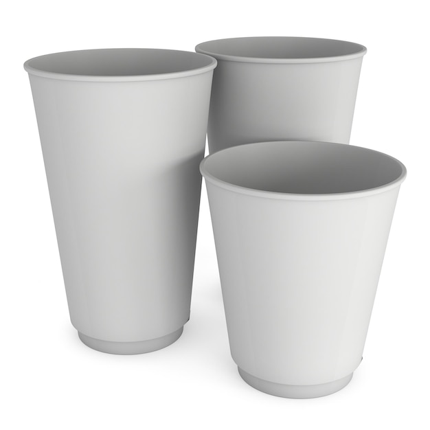 Disposable coffee cups Blank paper mug