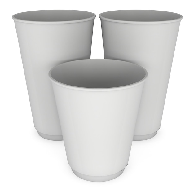 Disposable coffee cups Blank paper mug