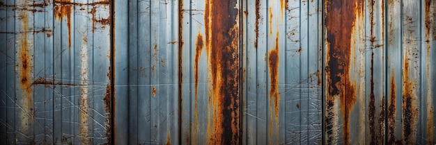 Distressed Metal Panel with Rust and Scratches