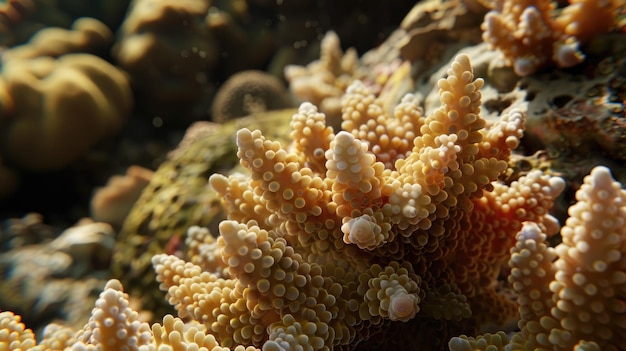 Dive into the colorful world of coral with a detailed texture map capturing every detail