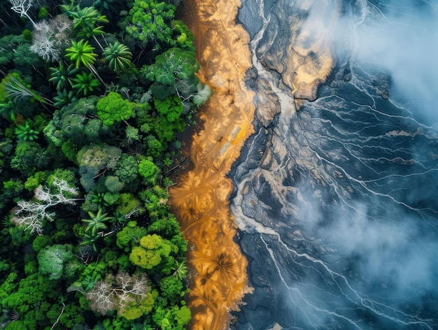 Dive into the heart of the climate crisis unveiling the interconnectedness of pollution and deforestation in shaping our environmental destiny closeup