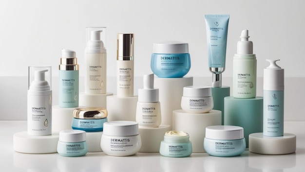 Diverse Collection of Skincare and Cosmetic Products