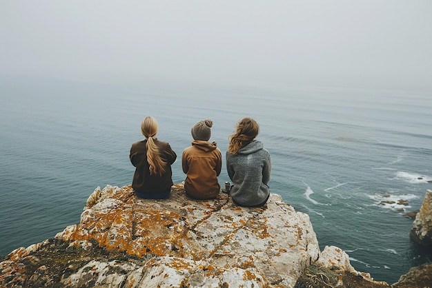 Photo diverse friends sharing a moment of unity